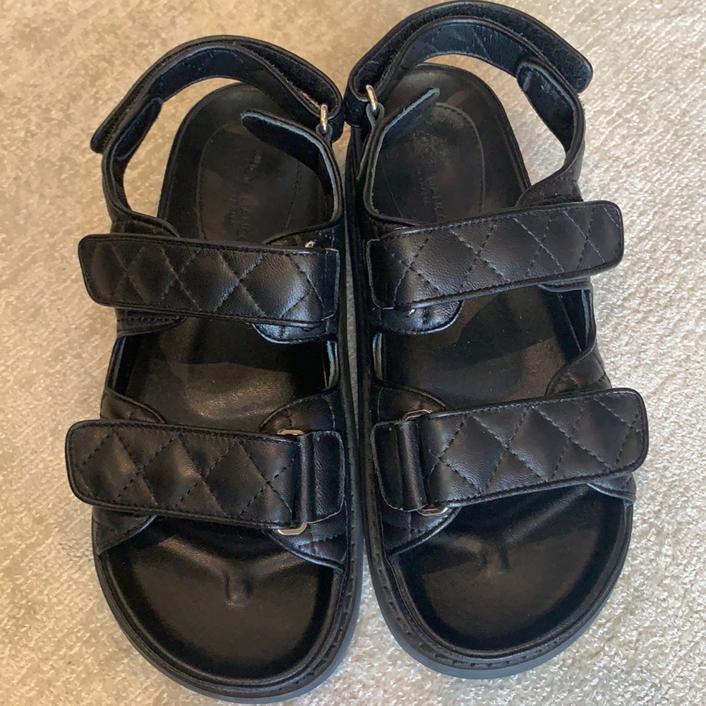 Tony Bianco Hiranni Black Sheep Nappa Sandals